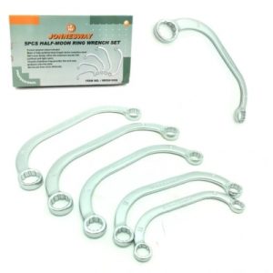 Bộ tròng cong 2 đầu, 5 chi tiết (10x12 -17x19 mm) hãng Jonnesway W65A105S