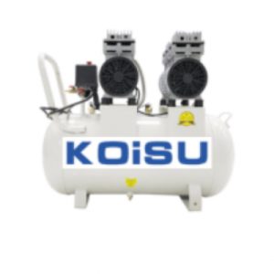 Máy nén khí piston không dầu 2HP, 1 pha, bình tích 50 lít (dẫn động trực tiếp) Model HK750X2-50